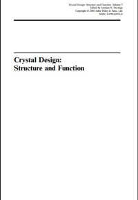 Image of Crystal Design : Structure and Function
(Perspectives in Supramolecular 
Chemistry)
